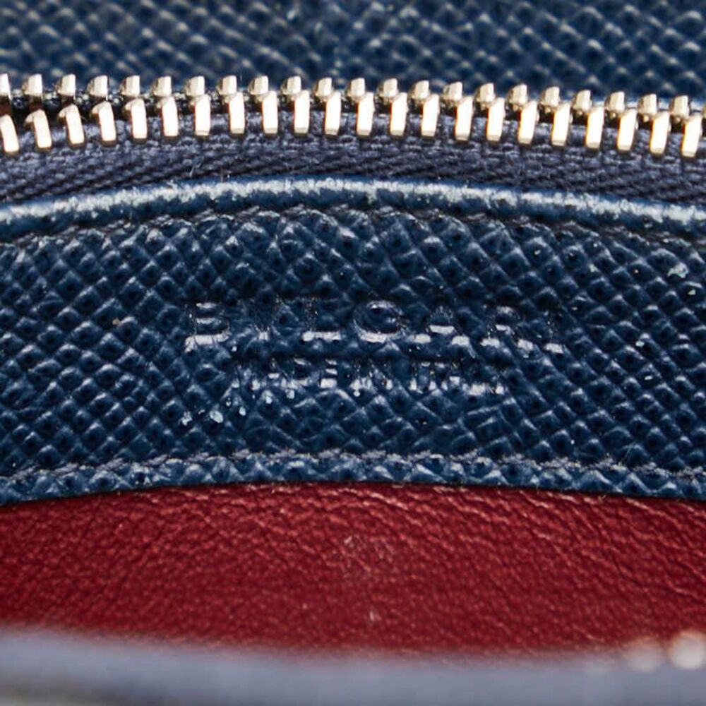 Bulgari Bvlgari Bvlgari Navy Leather Wallet  (Pre-Owned) - Picture 8 of 12